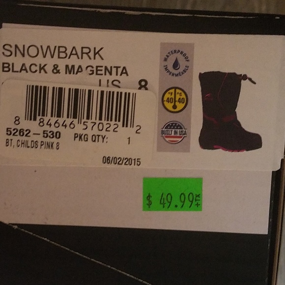 Arctic Cat 8 little girls snowmobile boots NIB - Picture 6 of 8